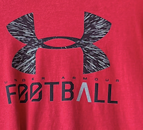 Sport T-Shirt, Under Armour T-Shirt, Red T-Shirt, Second Hand T-Shirt